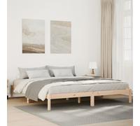 Extra Long Bed Frame without Mattress 180x220 cm Solid Wood Pine