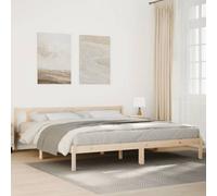 vidaXL Extra Long Bed Frame – Solid Pinewood 200 x 210 cm – Without Mattress