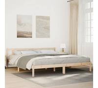vidaXL Extra Long Bed Frame without Mattress 200x220 cm Solid Wood Pine (852454), Brown