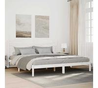vidaXL Extra Long Bed Frame without Mattress White 200x220 cm Solid Wood