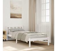 Vidaxl Extra Long Bed Frame Without Mattress White 80X210 Cm Solid Wood Pine