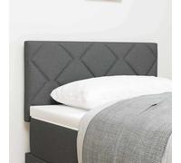 vidaXL Fabric Headboard Height Adjustable Dark Grey 80 cm Fabric