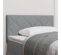 vidaXL Fabric Headboard Height Adjustable Light grey 100 cm Fabric