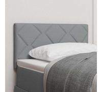 vidaXL Fabric Headboard Height Adjustable Light grey 80 cm Fabric