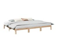 Family Bed Frame No Mattress Bedrom Bed Base Bedstead Solid Wood Pine vidaXL