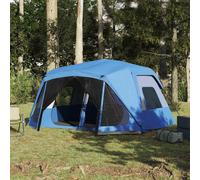 vidaXL Family Tent 10-Person Blue Quick Release Waterproof UK