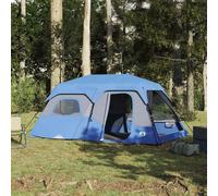vidaXL Family Tent 9-Person Blue Quick Release Waterproof