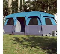 vidaXL Family Tent Cabin 9-Person Blue Waterproof UK
