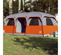vidaXL Family Tent Cabin 10-Person Grey Waterproof