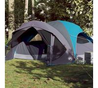 (blue) vidaXL Family Tent Cabin 6-Person Camping Tent Lightweight Tent Waterproof