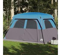 vidaXL Family Tent Cabin 6-Person Blue Waterproof