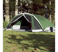 vidaXL Family Tent Cabin 6-Person Green Waterproof