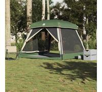 vidaXL Family Tent Cabin 6-Person Green Waterproof
