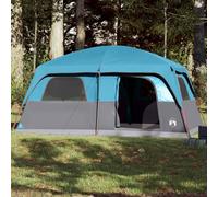 vidaXL Family Tent Cabin 10-Person Blue Waterproof