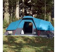 vidaXL Family Tent Dome 11-Person Blue Waterproof UK