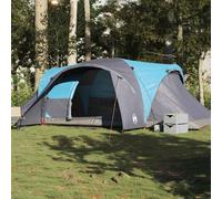 (blue, 494 x 370 x 190 cm) vidaXL Family Tent Dome 6-Person Camping Tent Lightweight Tent Waterproof