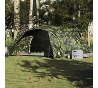 (camouflage, 494 x 370 x 190 cm) vidaXL Family Tent Dome 6-Person Camping Tent Lightweight Tent Waterproof