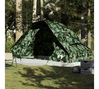 vidaXL Family Tent Dome 6-Person Camouflage Waterproof