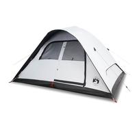 vidaXL Family Tent Dome 6-Person White Blackout Fabric Waterproof
