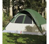 vidaXL Family Tent Dome 6-Person Green Waterproof