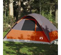 vidaXL Family Tent Dome 6-Person Orange Waterproof