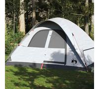 vidaXL Family Tent Dome 6-Person White Blackout Fabric Waterproof