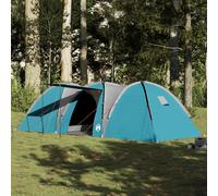 vidaXL Family Tent Dome 8-Person Blue Waterproof UK
