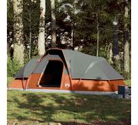 vidaXL Family Tent Dome 9-Person Orange Waterproof