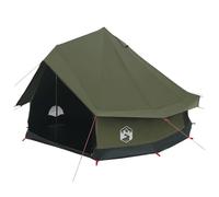 vidaXL Family Tent Olive Green 8 Person Polycotton Modern Family Tent, Camping Accommodation, Leisure Fun for Summer, Hiking and More