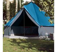 vidaXL Family Tent Tipi 10-Person Blue Waterproof UK
