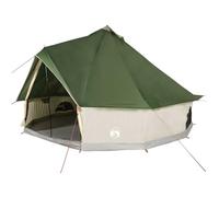 vidaXL Family Tent Tipi - 6-Person, Waterproof, Lightweight Green Polyester Tipi Camping Tent with E-Port and Mosquito Protection, Easy to Transport