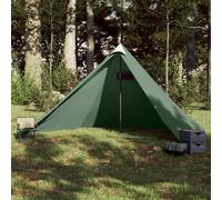 (Green) vidaXL Family Tent Tipi 7-Person Outdoor Lightweight Camping Tent Waterproof