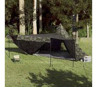 vidaXL Family Tent Tipi 6-Person Camouflage Waterproof UK