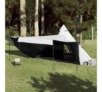 Family Tent Tipi 8-Person White Blackout Fabric Waterproof