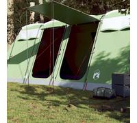 vidaXL Family Tent Tunnel 10-Person Green Waterproof UK