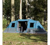 vidaXL Family Tent Tunnel 6-Person Blue Waterproof UK