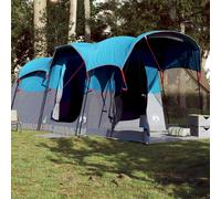 vidaXL Family Tent Tunnel 8-Person Blue Waterproof