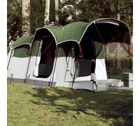 (green) vidaXL Family Tent Tunnel 8-Person Dome Tent Patio Camping Tent Waterproof