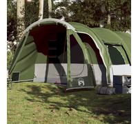 vidaXL Family Tent Tunnel 8-Person Green Waterproof UK
