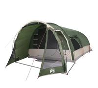 vidaXL Family Tent Tunnel - 8-Person, Waterproof, Easy Setup, E-Port Access, Green, Polyester Fabric, 625 x 310 x 200/205 cm
