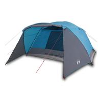 vidaXL Family Tent with Porch 6-Person Blue Waterproof UK