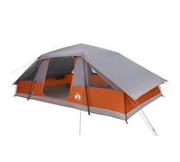 vidaXL Family Tent with Rainfly Water-resistant 10-Person, Modern Family Tent, Water-resistant Camping Shelter, Portable Collapsible Design, Large Fiberglass and Steel Frame