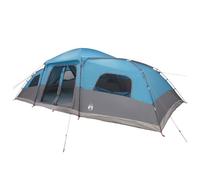vidaXL Family Tent with Rainfly Water-resistant 18-Person Blue, Modern Family Tent, Outdoor Shelter, Water-resistant Group Camping, Polyester for 18-Person Comfort and Adventures
