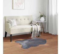Faux Sheepskin Rug Tafalla Anthracite 80 x 120 cm Polyester