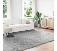 vidaXL Faux Sheepskin Rug, Grey, 200 x 280 cm, Polyester, Living Room: Modern, Minimalist Elegance with Neutral Tones and Functional Furniture for Contemporary Spaces and Relaxation