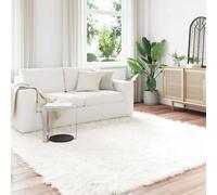 vidaXL Faux Sheepskin Rug Tafalla White 240 x 240 cm Polyester