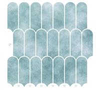 vidaXL Feather Tile 10 pcs Green 30 x 30 cm Polyurethane and PET