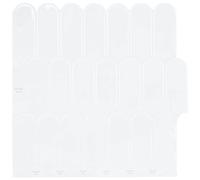 vidaXL Feather Tile 20 pcs White 30 x 30 cm Polyurethane and PET