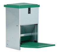vidaXL Feedomatic Treadle Automatic Poultry Feeder - 8kg Capacity, Rat-Proof, Zinc-Plated Metal Chicken Feeder with Plastic Grid