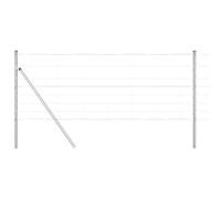 vidaXL Fence 0.8 x 50 m Galvanised Steel